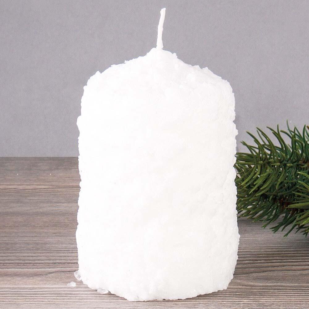 snowy candle