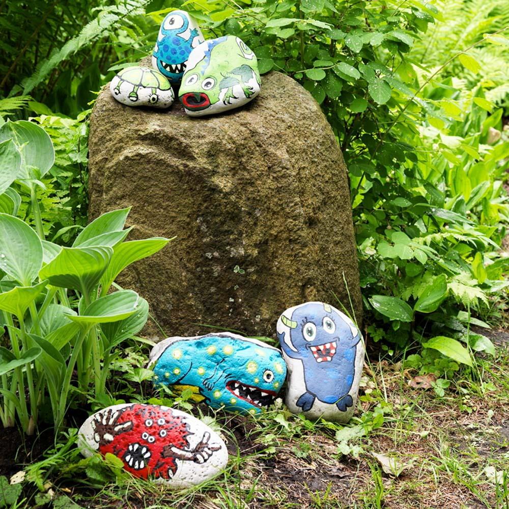 happy stone monstertjes