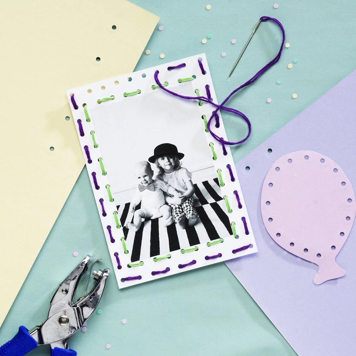 geborduurd fotolijstje