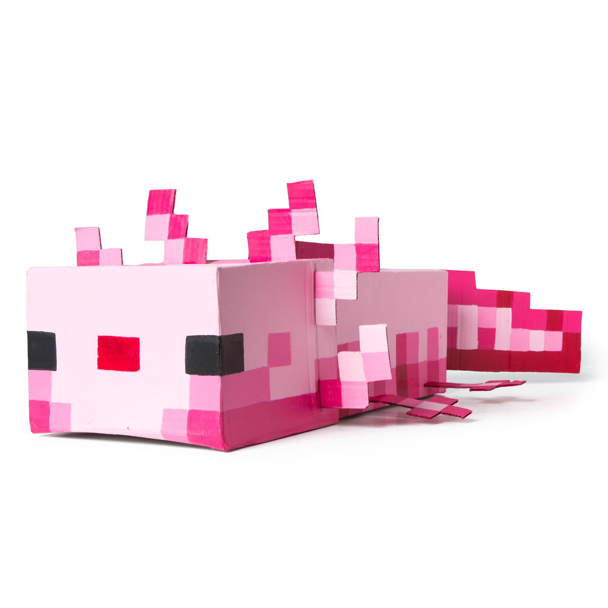 een Minecraft axolotl