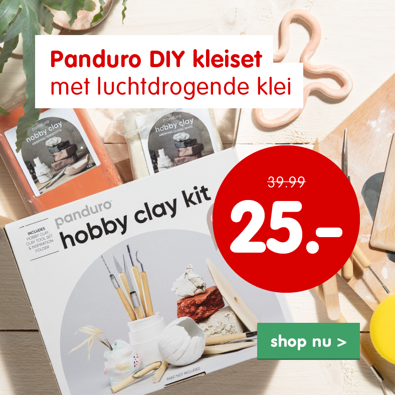 Aanbieding Panduro DIY kleiset luchtdrogende klei