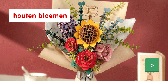 Robotime houten 3D bloemen