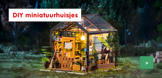 Robotime DIY miniatuurhuisjes bouwen