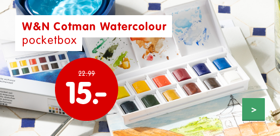 Aanbieding Winsor & Newton Cotman Watercolour pocketbox