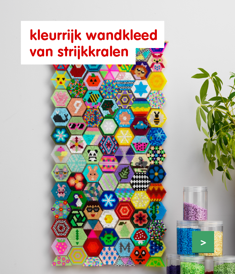 Inspiratie wandkleed van strijkkralen