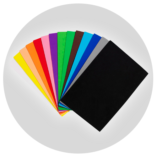 Papier, karton en hobbyrubber